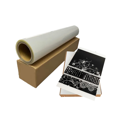Rollo de película de inyección de tinta de impresión de pantalla transparente de color blanco lechoso de 100 micras