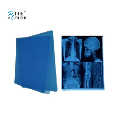 Película azul de imagen de rayos X secos de inyección de tinta médica A4 para dispositivos médicos