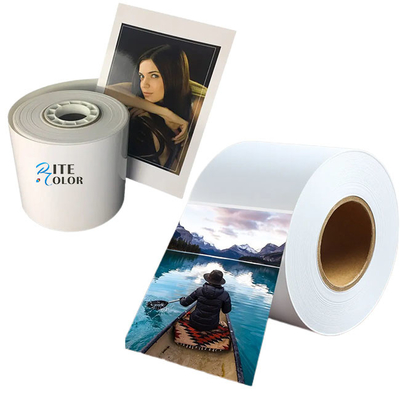 Impresión a chorro de tinta Rc 240g 4 5 6 8 10 12 pulgadas Minilab rollo de papel fotográfico brillante