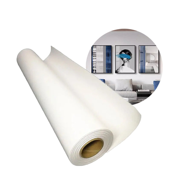 Largo formato acuoso de inyección de tinta mate Poly Cotton Canvas Roll 360gm para tinta de colorante de pigmento