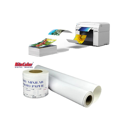 Premium impermeable RC Minilab Seco Impreso Papel Brillante para Fujifilm DX100