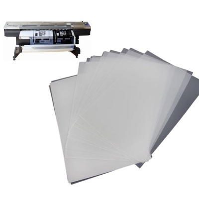 Película de transparencia de tipo A4 Película de pantalla de seda de tipo PET Película de inyección de tinta a prueba de agua para impresoras de inyección de tinta