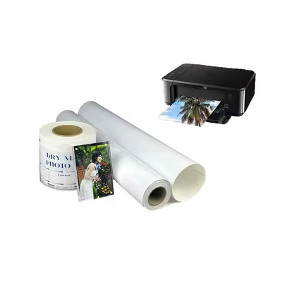 Impresoras de minilaboratorio de inyección de tinta con papel seco papel brillante papel fotográfico rollo para la impresora de minilaboratorio