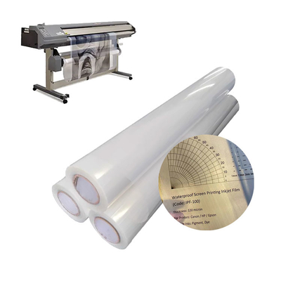 Película de transparencia lechosa impermeable de gran formato de inyección de tinta para serigrafía