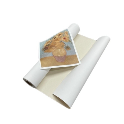 Rollo de lienzo de algodón 100% acuoso para impresión de inyección de tinta