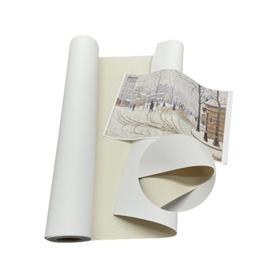 Venta de fábrica de lienzo de algodón de inyección de tinta de 360 gramos de papel de lienzo de impresión de arte