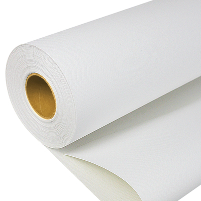 Rollo de lienzo de inyección de tinta de polialgodón imprimible de formato ancho de 380 gramos para impresión de látex