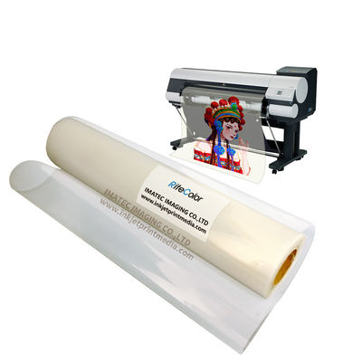 Película de inyección de tinta transparente lechosa, rollo de película PET para pigmentos y tintas colorantes