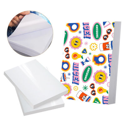 Papel adhesivo autoadhesivo de colorante de pigmento a prueba de agua de inyección de tinta de etiqueta recubierta mate 128gm