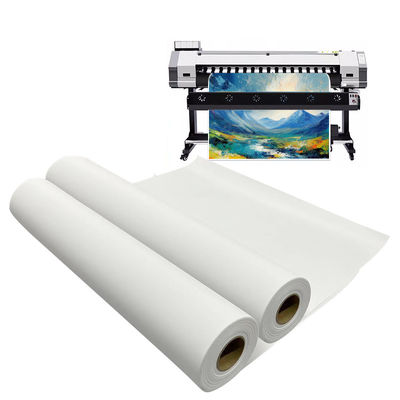 Rollo de lienzo de poliéster de inyección de tinta de gran formato para impresoras de látex UV con solvente ecológico