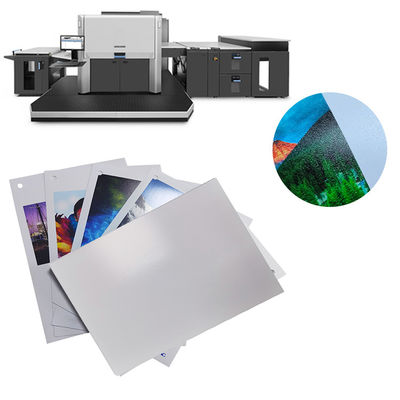 Papel de prensa digital de satén brillante impermeable de 230 gramos para HP Indigo 20000