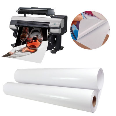 Impresoras de inyección de tinta 135gm Materiales de etiquetas impermeables Papel adhesivo autoadhesivo brillante
