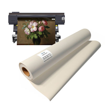 Rollo de lienzo de algodón puro acuoso 360gm libre de ácido para impresora Canon