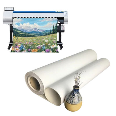 Rollo de lienzo de inyección de tinta de poliéster mate de 280 gramos para impresión con solvente ecológico / látex / UV