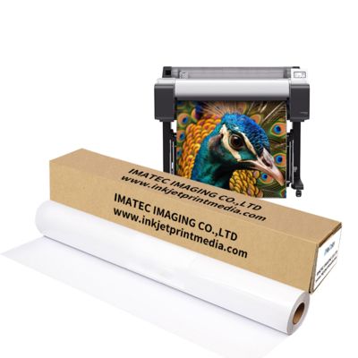 Rollo de papel fotográfico de inyección de tinta microporoso RC satinado de formato ancho de 24'' 36'' 260 g/m² para CANON EPSON