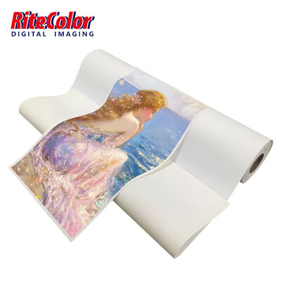 Lona de Polialgodón Mate de Secado Rápido de 44'' 50'' y 380 g/m² para Tintas Eco-solvent, Látex y UV, Ideal para Reproducción de Arte