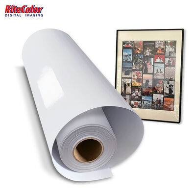 Rollo de papel fotográfico de inyección de tinta ecosolvente brillante RC de 240 g / m2 para impresión de gran formato
