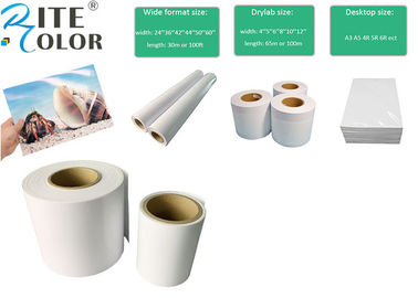 Digitaces que imprimen la superficie brillante microporosa revestida de la foto del papel A3 de la foto de Minilab de la resina mate del papel