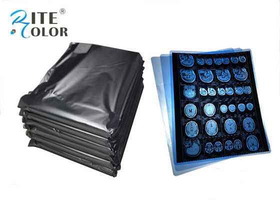 Resistencia al agua 8 * 10 pulgadas de PET azul basado en película médica de rayos X para impresión de inyección de tinta de imagen