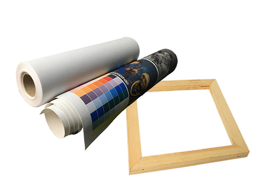 Chorro de tinta ancho Matte Poly Cotton Canvas Roll del formato para la impresión de tinta del tinte del pigmento