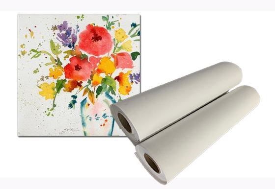 Rollo de la lona de algodón de Inkjet Printable Poly del artista para la impresora del formato grande